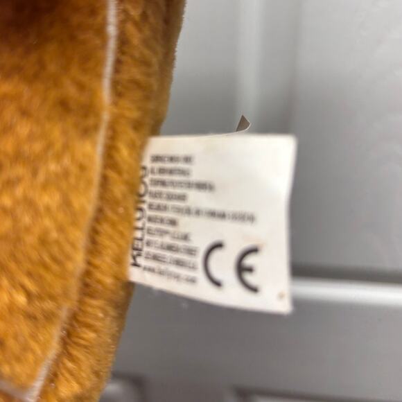 Kellytoy Gingerbread Man Christmas Plush Stuffed Brown Green Hat Red Scarf - Picture 6 of 8